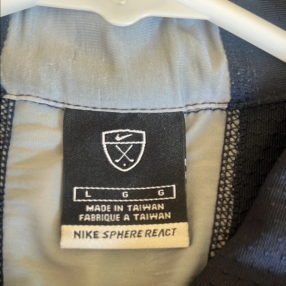 Nike Blue and Gray Athletic Polo Shirt
